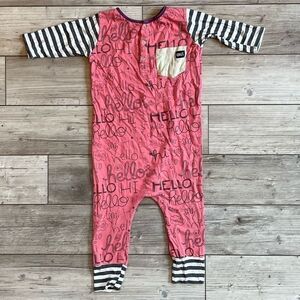 Rags | Hello Long Sleeve Romper | Size: 3/4